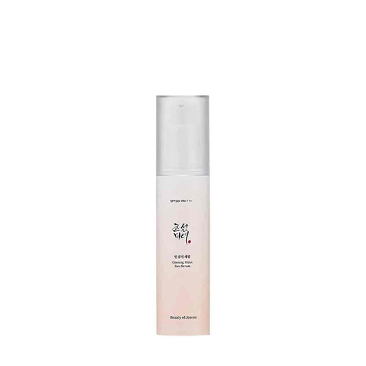 Слънцезащитен серум с SPF50+ PA++++, женшен и ниацинамид, който предпазва кожата от UV лъчите, хидратира и озарява тена. Подходящ за ежедневна употреба.