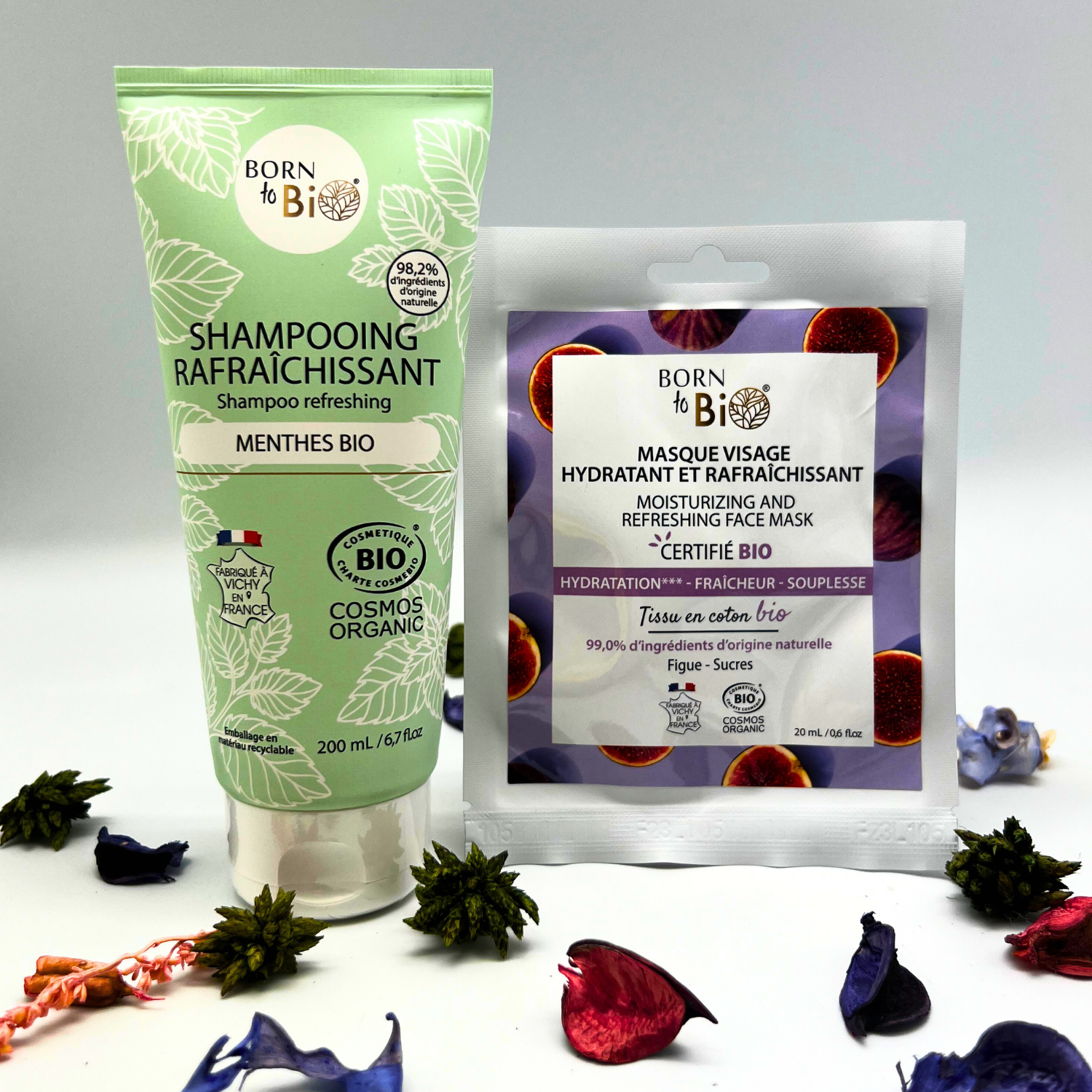 Moisturizing and Refreshing cotton face mask - Certified Organic-3